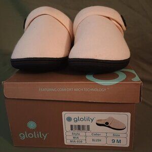 Glolily Size 9 Mia Blush Slippers